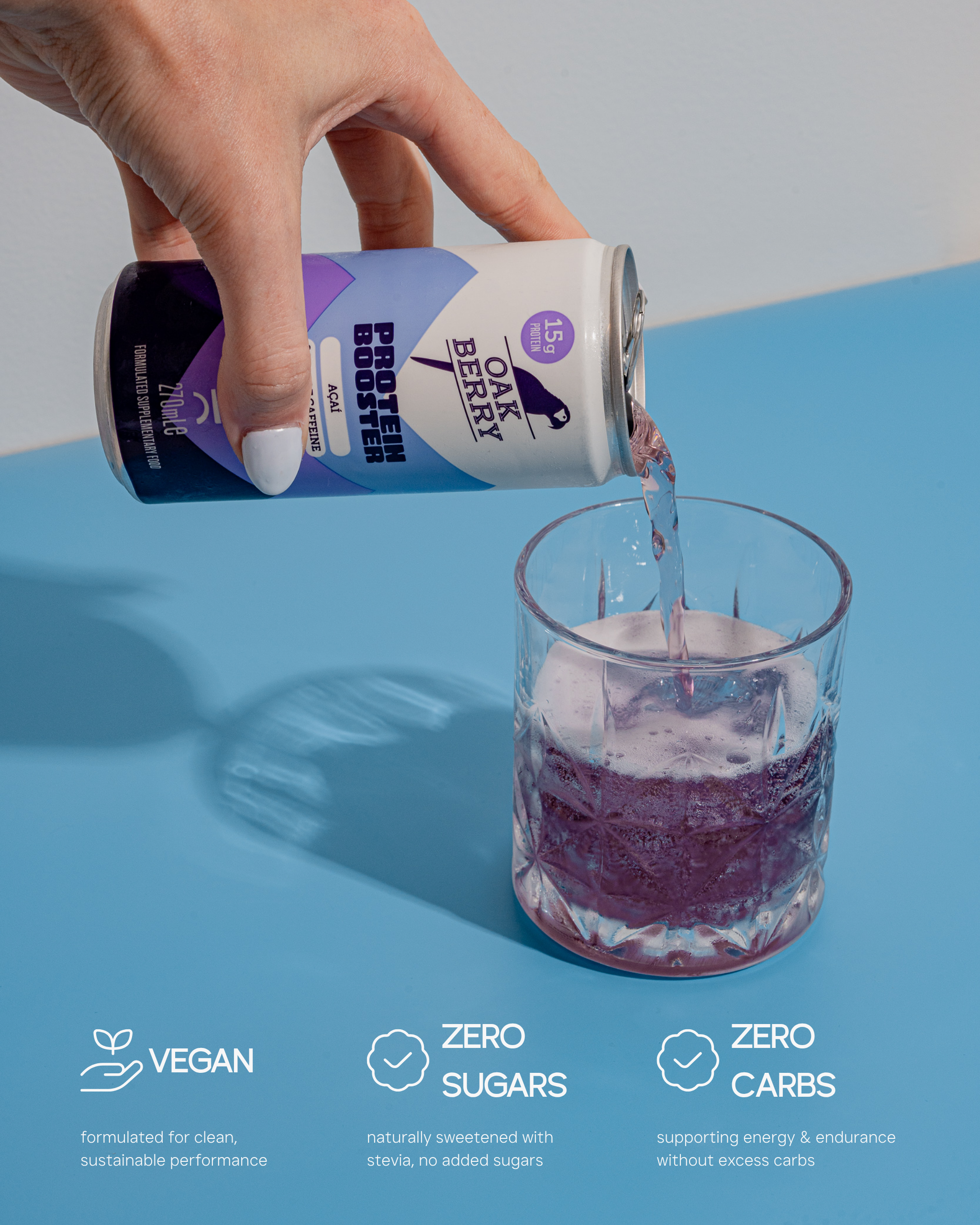 Protein Booster - Acai - 24 Cans